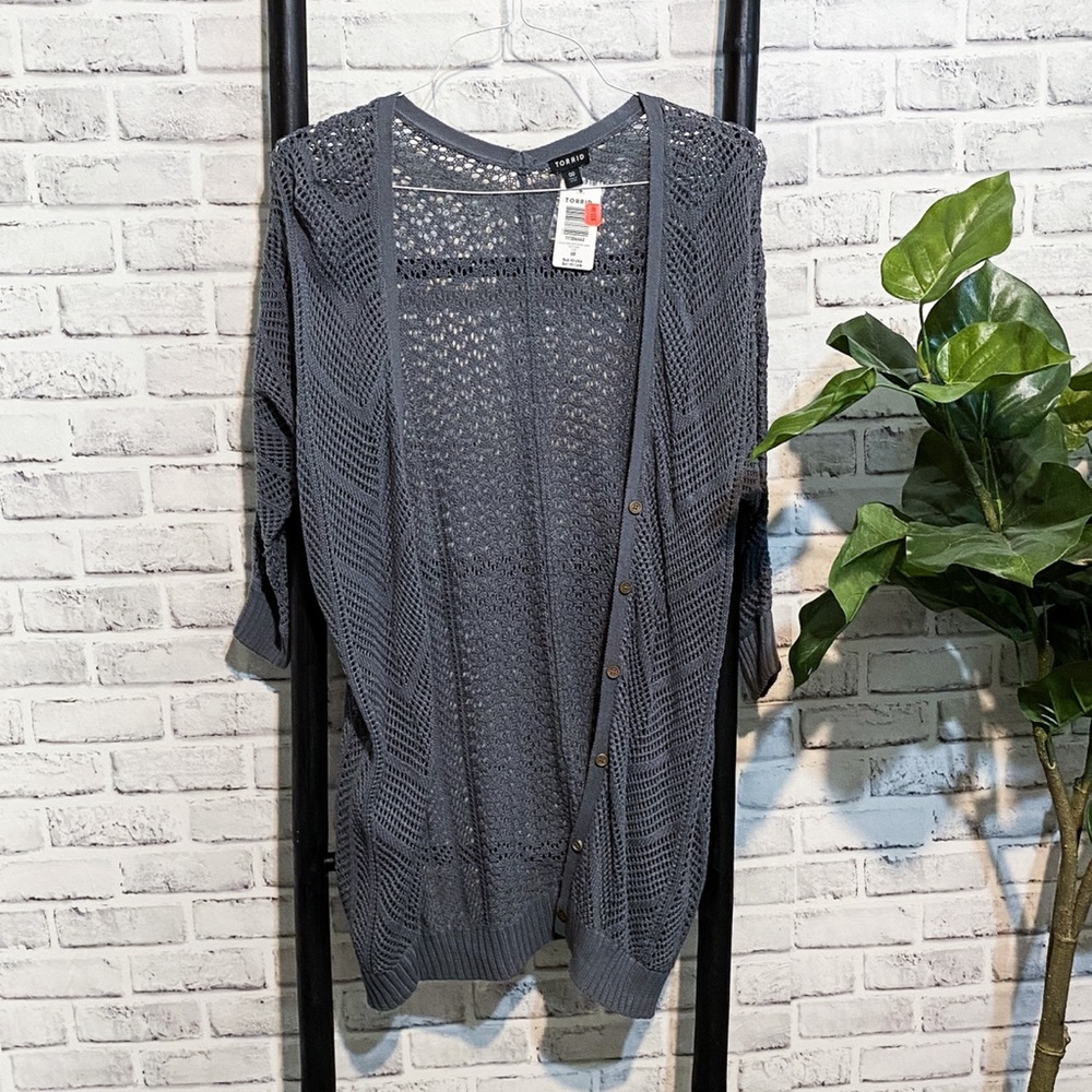 Gray Cardigan Torrid